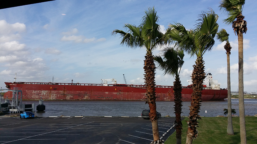 Ships on the Houston Ship Channel